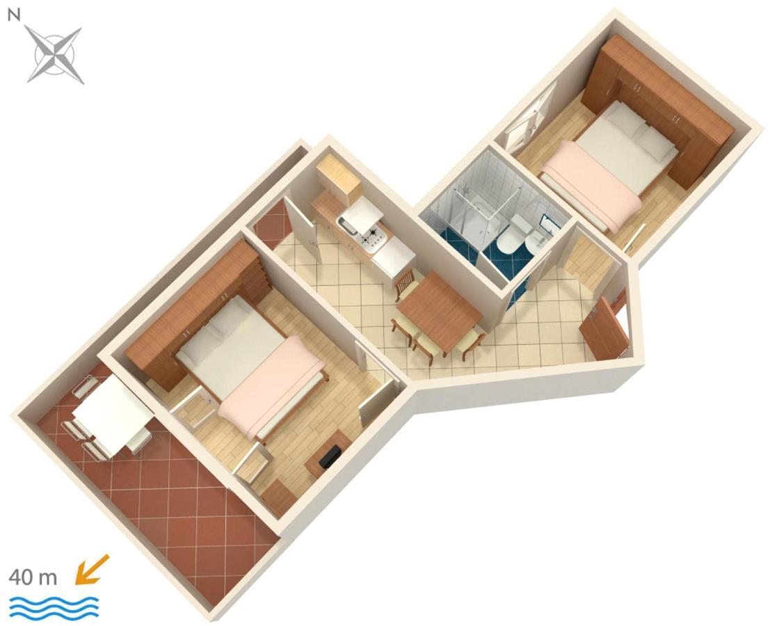 Apartments By The Sea Igrane, Makarska - 310 Exterior foto